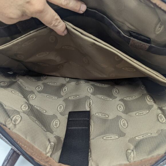 Bric's Leather Top Handle Messenger Bag Brown - Picture 12 of 16